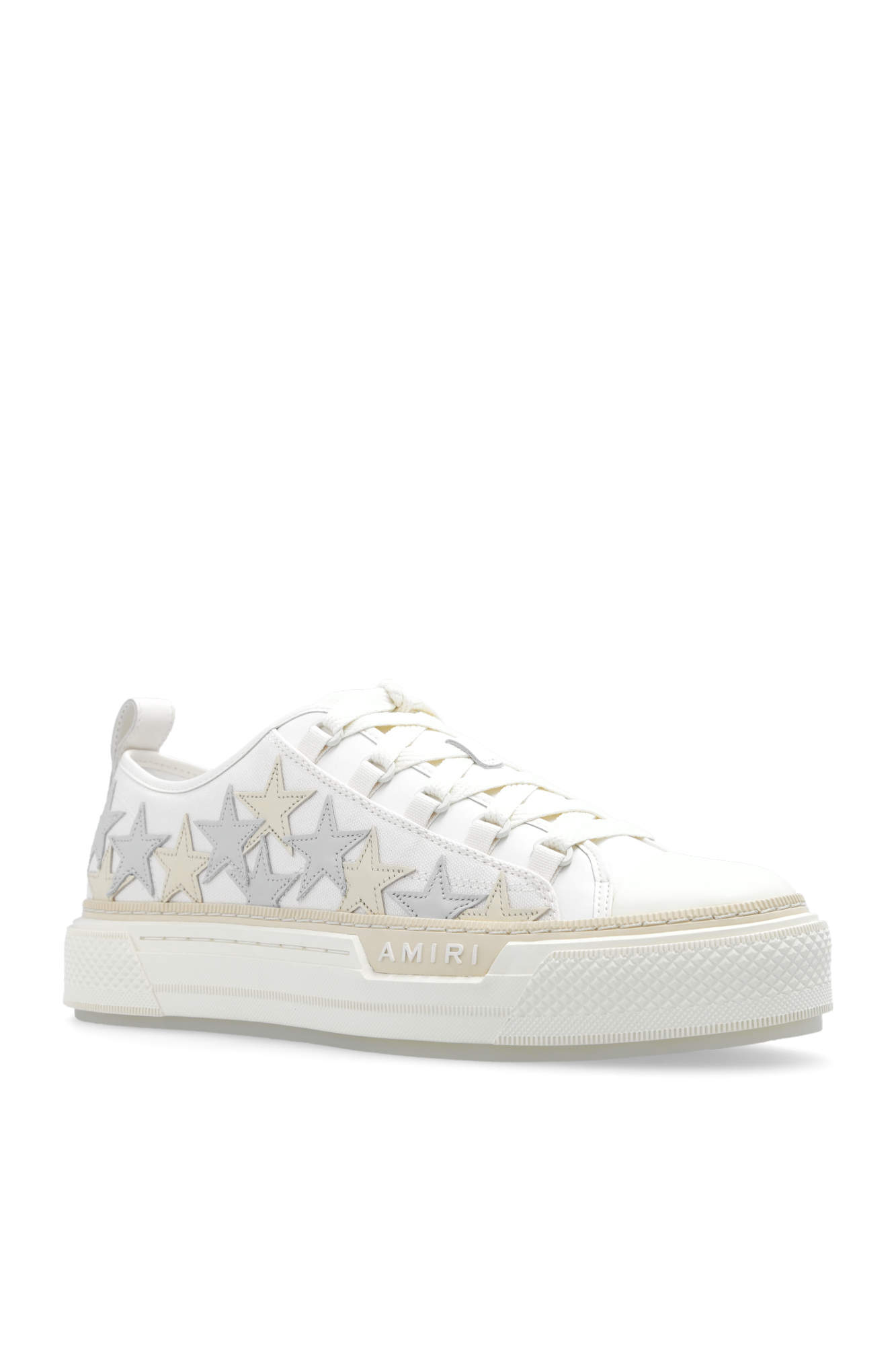 OCA Low Stripe Burgundy Red Canvas Sneaker - White 'Stars